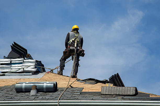 Professional Gutter Installation technician working in Hansford, WV